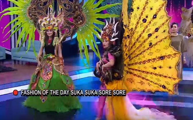 Penampilan Luna Maya dan Ayu Dewi