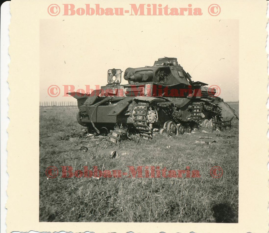 Panzerkampfwagen III Panzer-Wrack nacht starken Beschuß Kampfsch