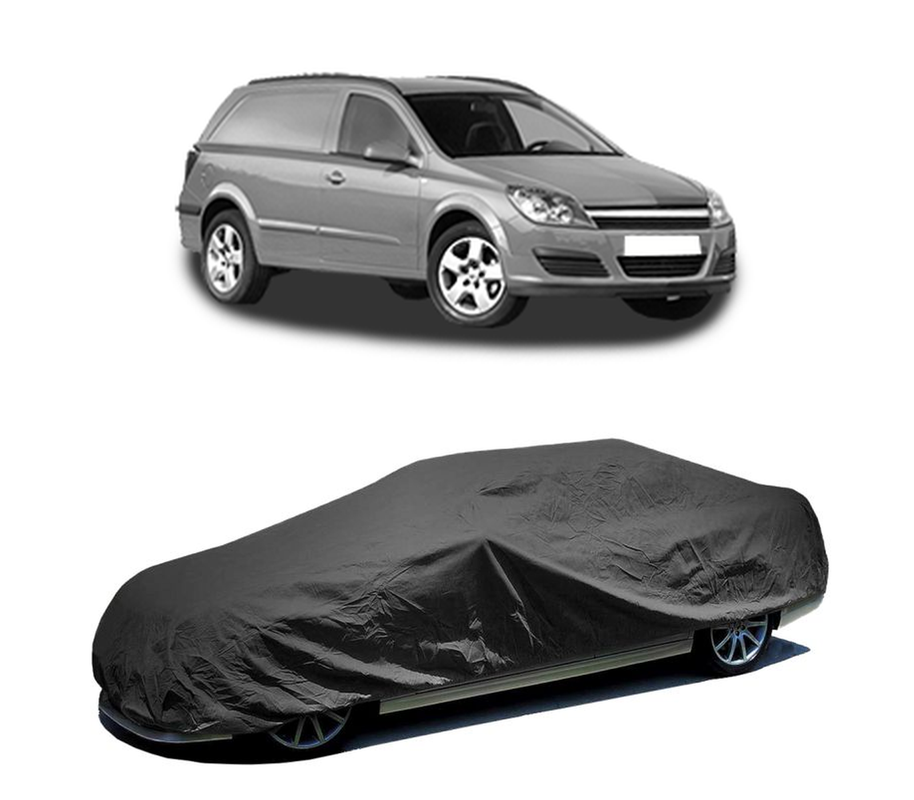 Husa tip prelata auto pentru OPEL ASTRA H Estate Van (L70) 2004 - 2014,culoare negru, material textil impermeabil, rezistanta la intemperii praf UV, CARPASSION Husa Protectie