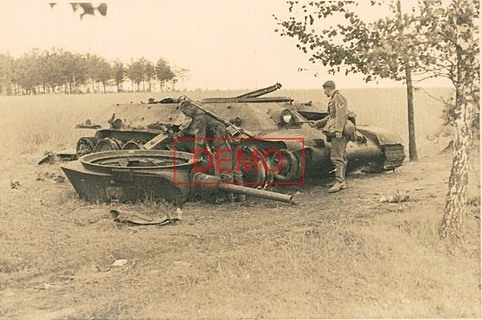 Т-34 обр.1940 (СССР) потерянный 3 МК 5 ТД Литва (02-3)