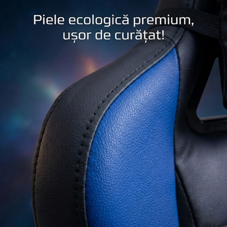 Detaliu de aproape al pernei pentru suport cervical (tetiera)