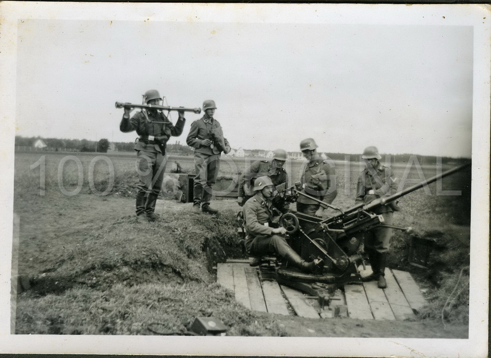 Flak Regiment 5 Geschütz Stellung 1940 Optik1