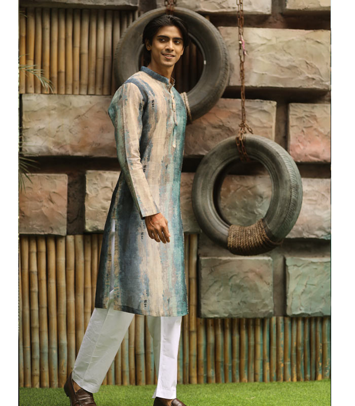 Men’s Exclusive Maroon sand Panjabi  For EID (Copy)