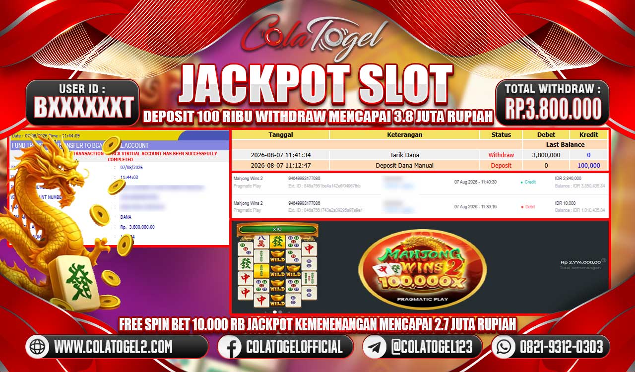 JACKPOT SLOT GACORR!!