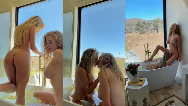 Princess_bb_girl & BentleeOfficial Lesbian Fuck In The Bath