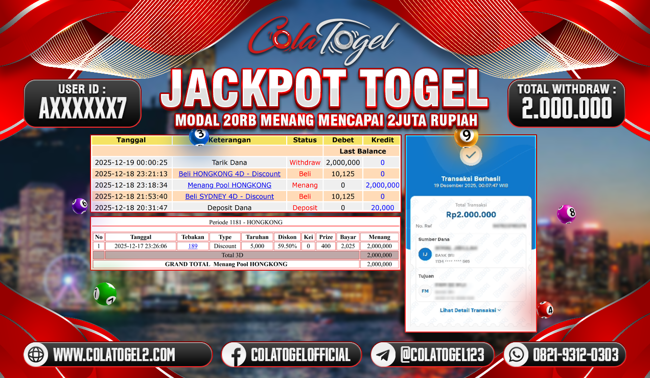 JACKPOT TOTO MACAU!! 