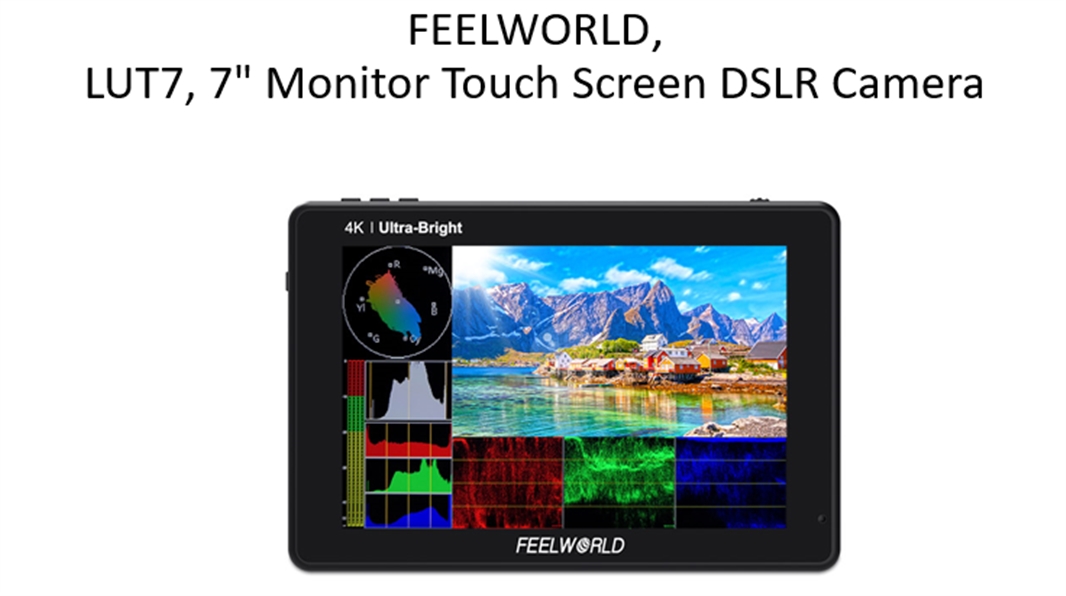 jual FeelWorld LUT7 7" 3D LUT 4K HDMI Monitor harga spesifikasi