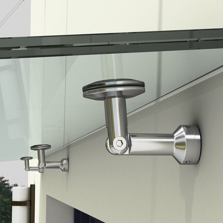 Крепление стеклянного козырька