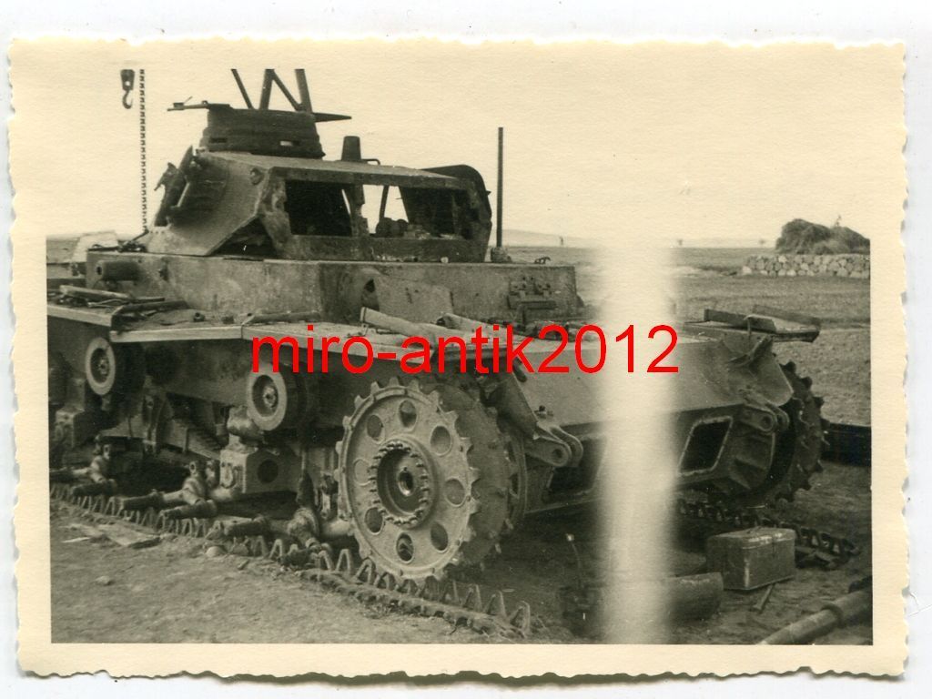 Foto, Panzerregiment 7, Nahaufnahme, zerstörter 