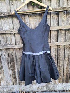 Black Plain Dance Dress - Dance Size 2
