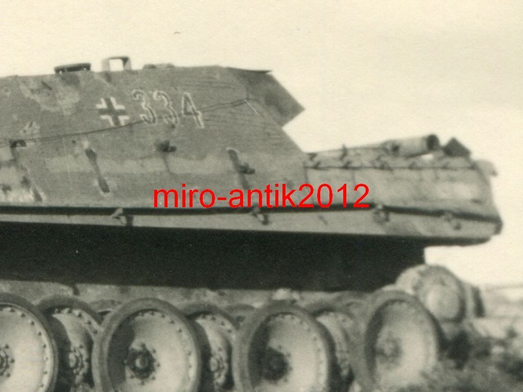 zerstörter Jagdpanzer V, Jagdpanther, Turmnummer