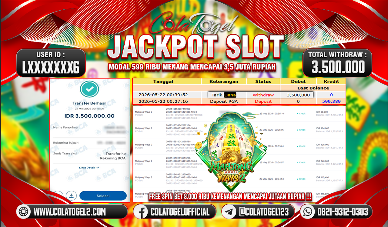 JACKPOT SLOT GACOR!!