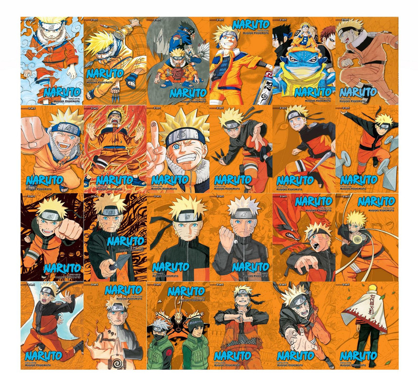 Pack Naruto 72 edições - Coleção Completa