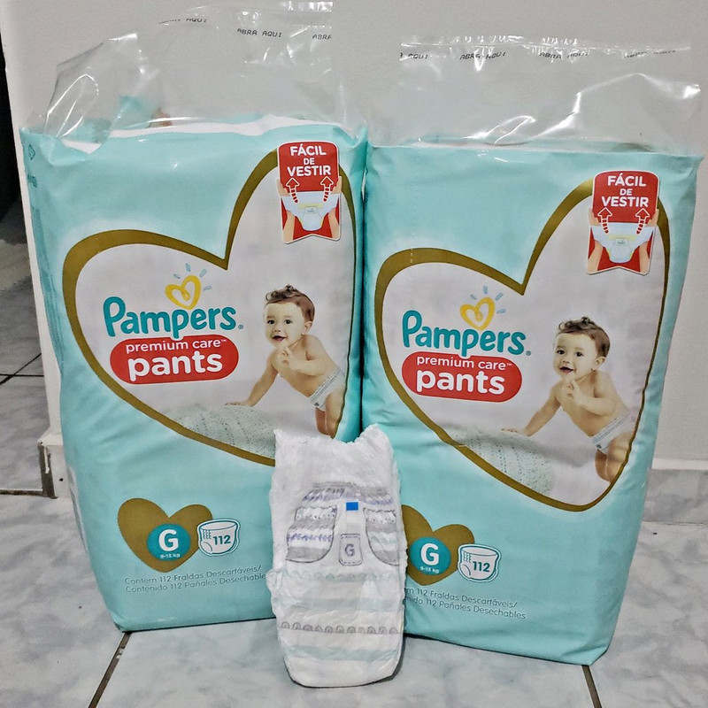 Fralda Pampers Pants Premium Care G – 112 fraldas