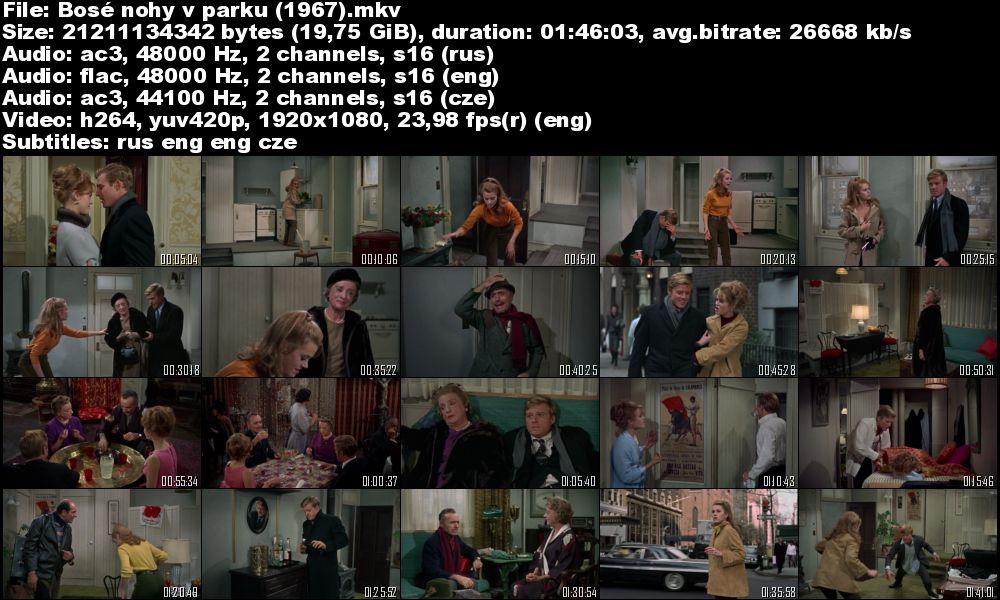 Bosé nohy v parku / Barefoot in the Park (1967)