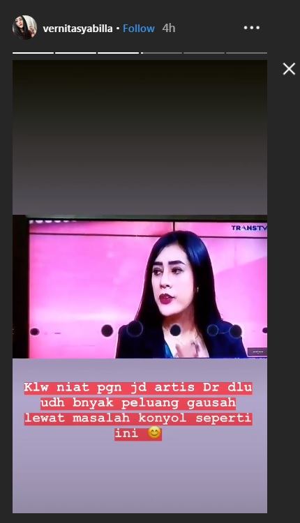 IG Story Vernita Syabilla