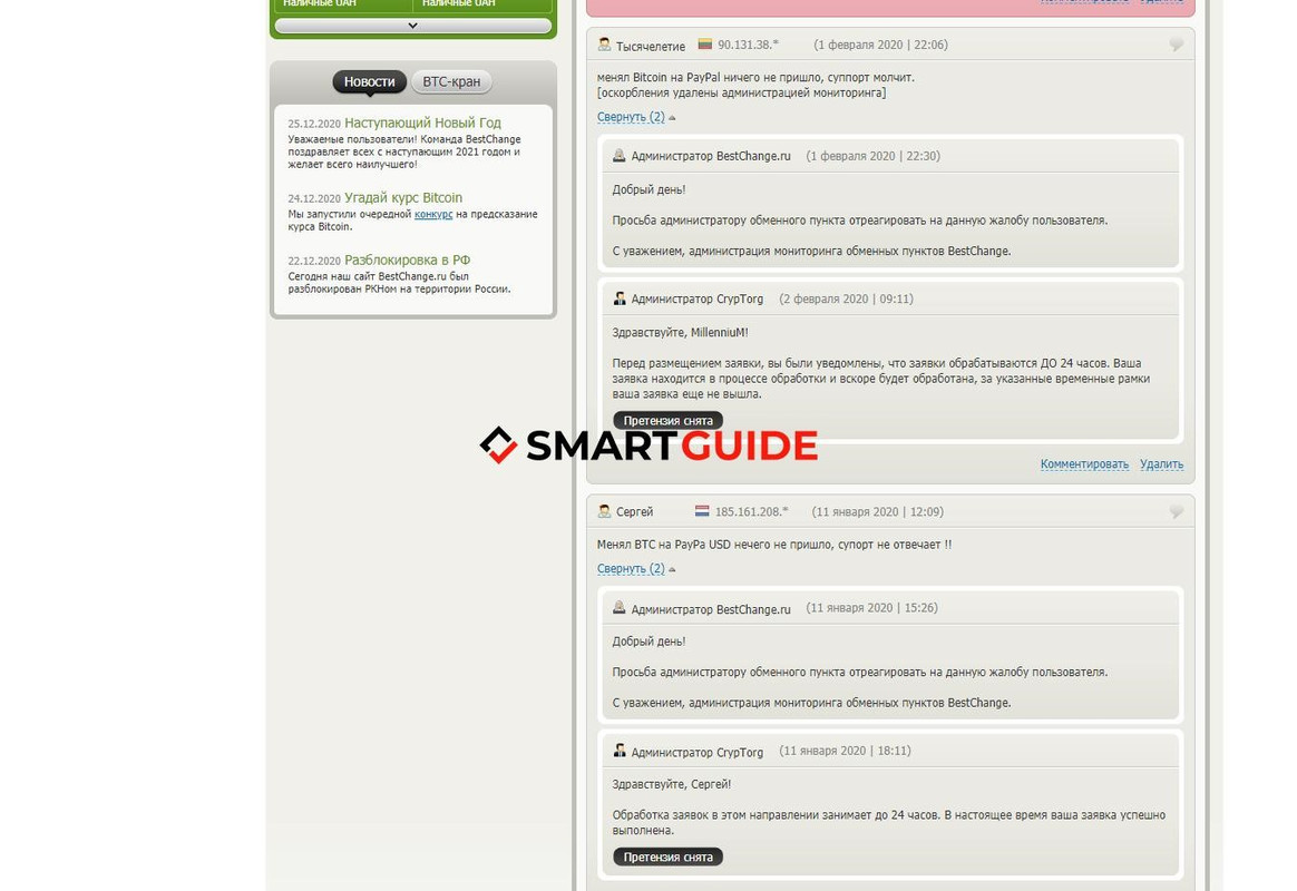 Отзывы о Cryptorg