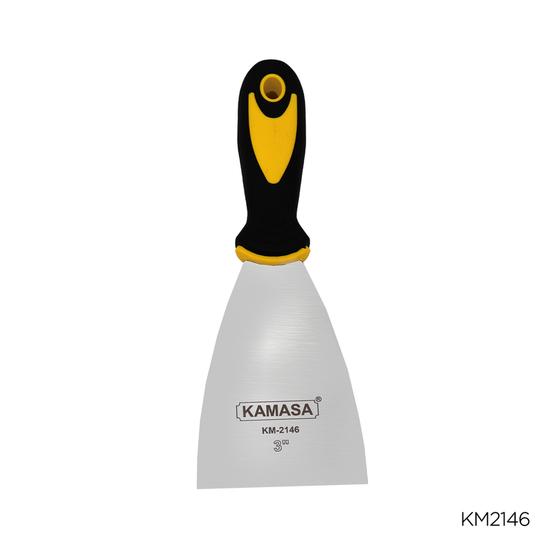 ESPATULA DE ACERO INOX TPR 3" KAMASA