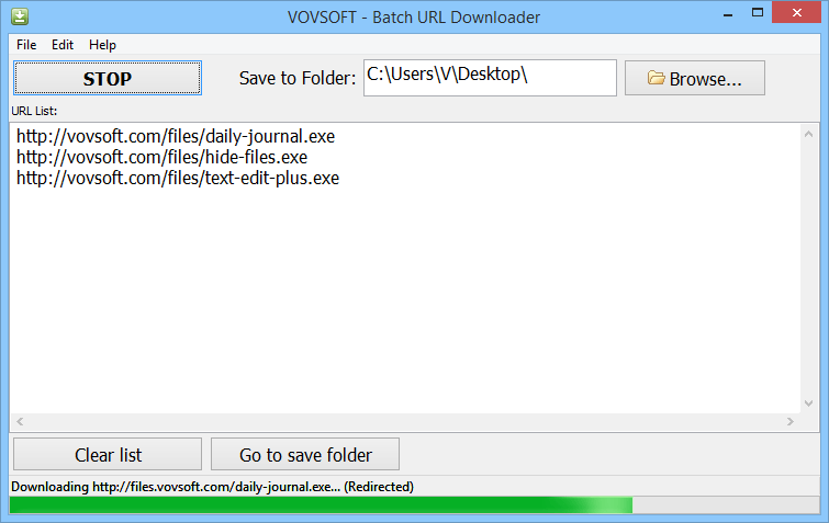 VovSoft Batch URL Downloader 3.3