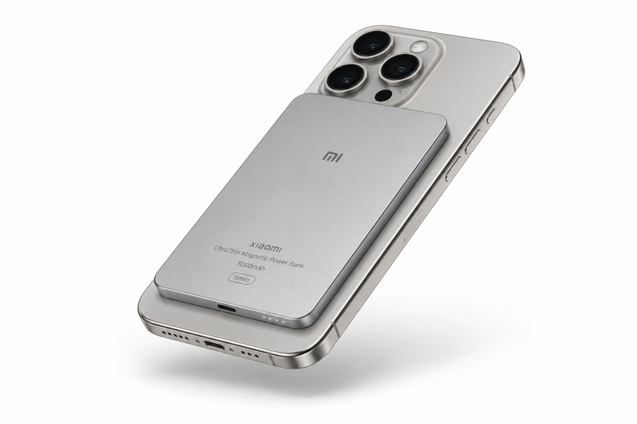 Xiaomi UltraThin Magnetic Power Bank 5000mAh 6mm design
