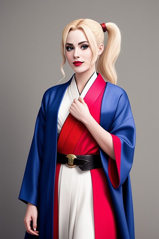 Harley-Quinn-wearing-a-kimono-1
