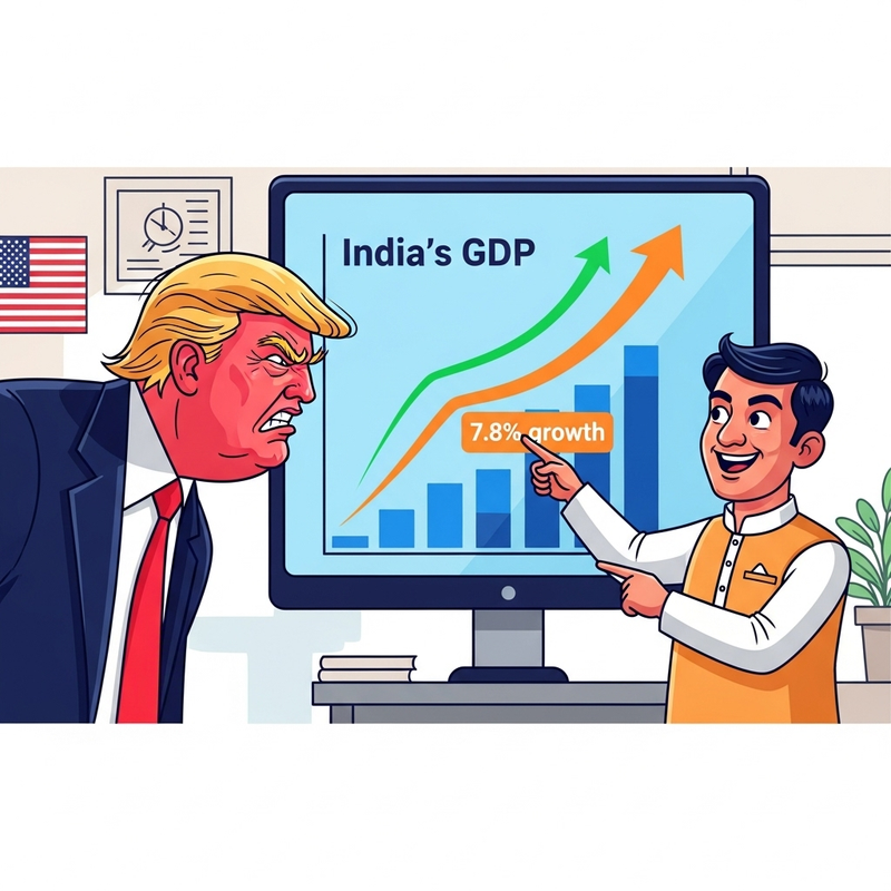 "Donald Trump angry with India’s GDP growth 2025"