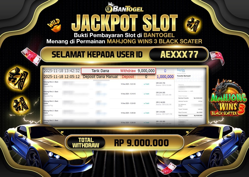 BUKTI JACKPOT LUNAS BANTOGEL