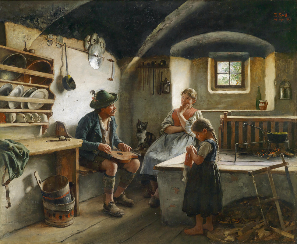 3-Emil-Rau-Der-Zitherspieler-1890