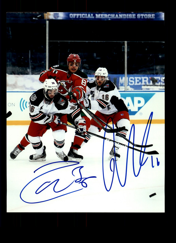 Mats Zuccarello Derick Brassard Dual Signed New York Rangers 8x10 Photo Auto - Picture 1 of 1