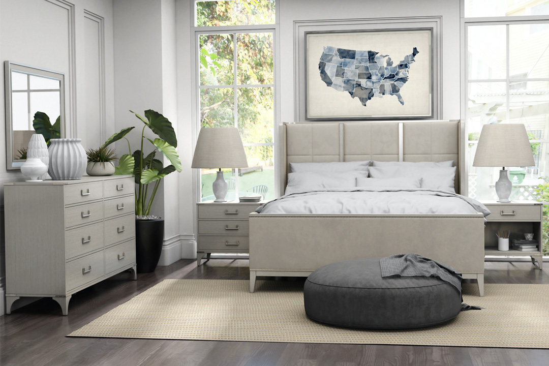 Available at malindafurniture.com Passport Bed Full Set