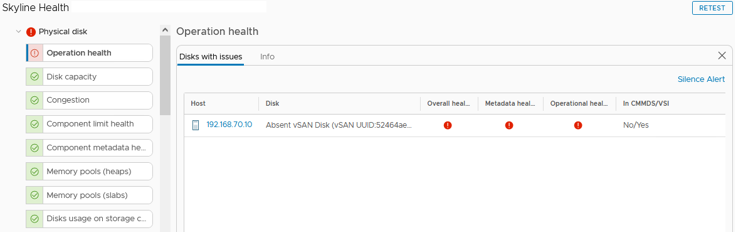 Replace a defective HDD in the vSAN SIVaaS Replace a defective HDD in the vSAN SIVaaS