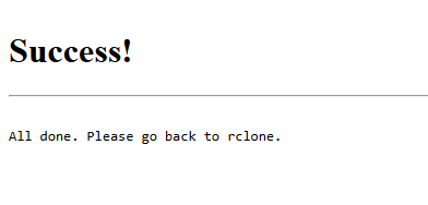 Authenticate rclone with the Google Console Account
