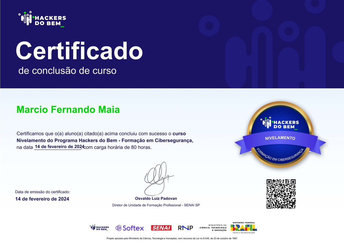 Certificado de Nivelamento