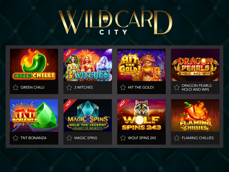 Premium WildCardCity Casino Slots