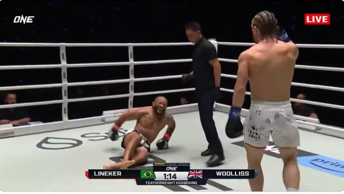 Джон Линекер беше нокаутиран с лоу кик в ONE Fight Night 41