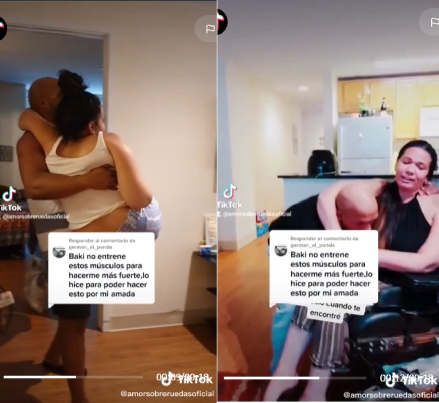 Hombres se ponen de rodillas ante tiktoker por video de Baki Hanma y Biscuit Oliva