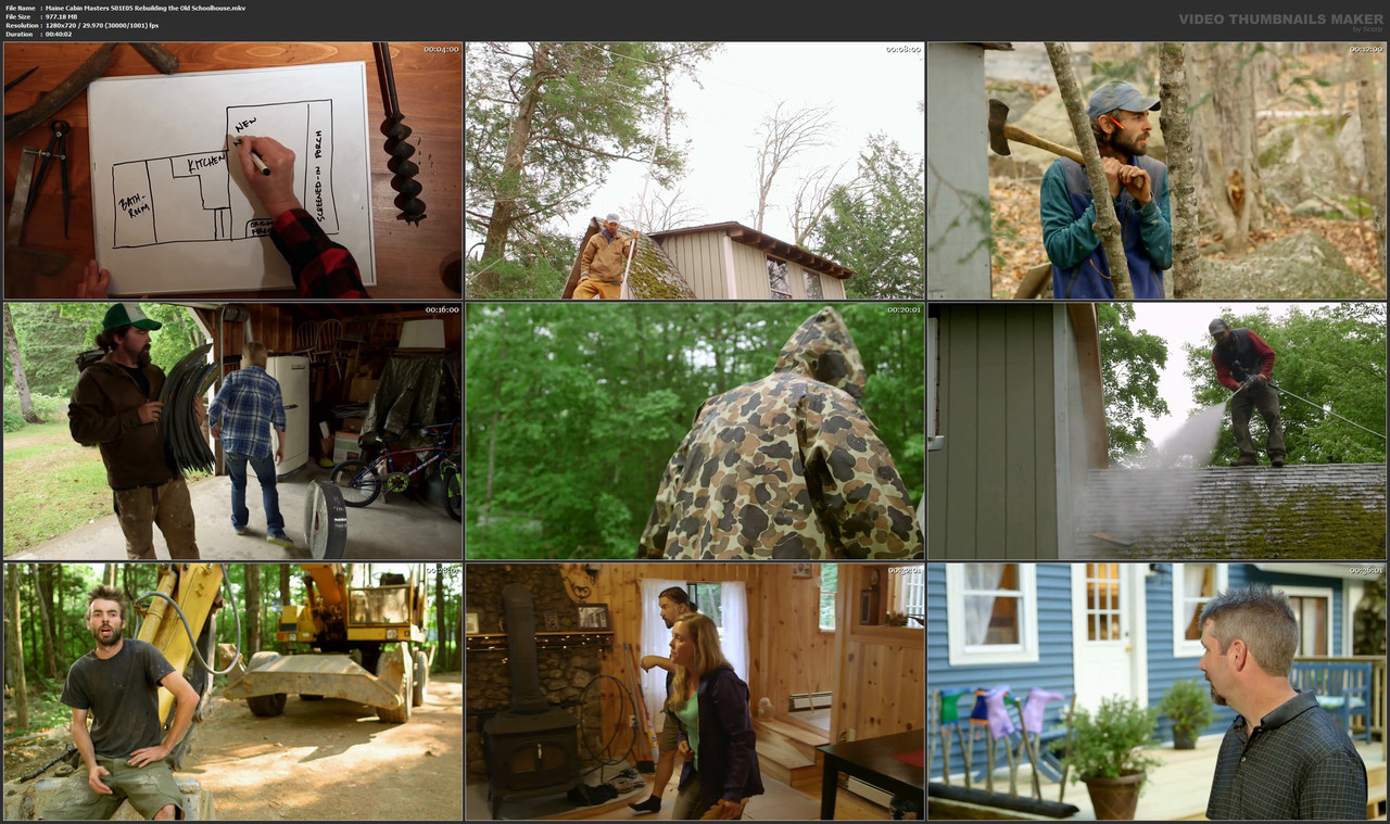 Maine Cabin Masters S01E05 Rebuilding the Old Schoolhouse.mkv