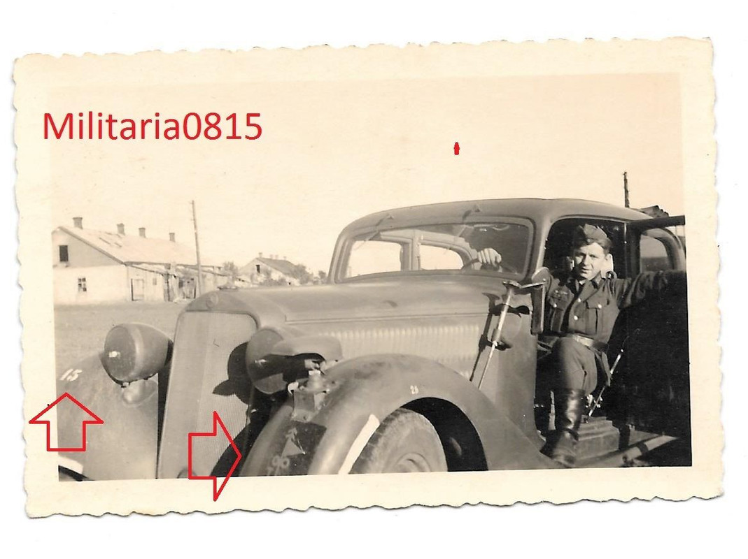 Foto 2 WK 1942 Schöner Wehrmachts PKW Mercedes K