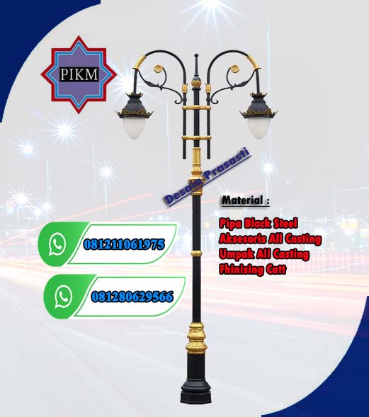 Tiang Pju Antik Oktagonal Solar Cell