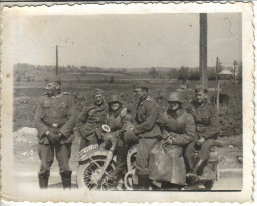 Beiwagen Motorrad Gespann Feldjäger