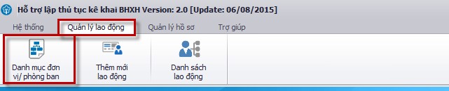 Hướng dẫn sử dụng phần mềm kê khai BHXH 2019 Hướng dẫn sử dụng phần mềm kê khai BHXH 2019