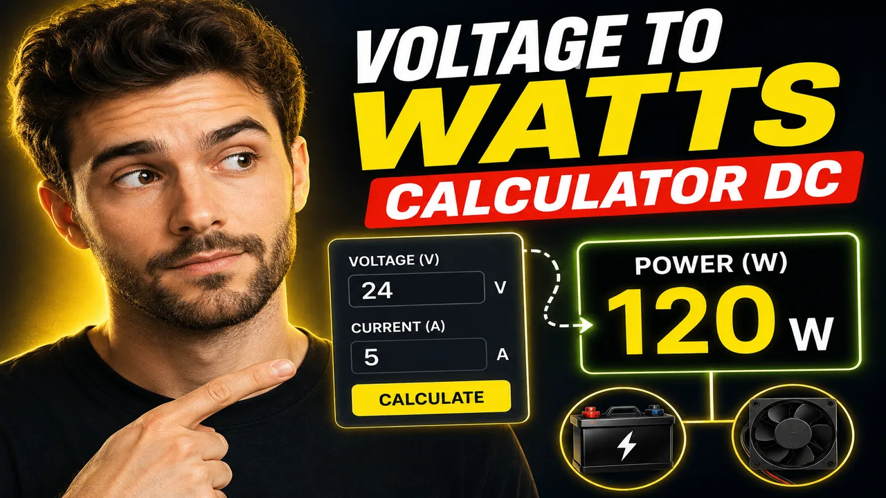 Voltage To Watts Calculator Dc Online