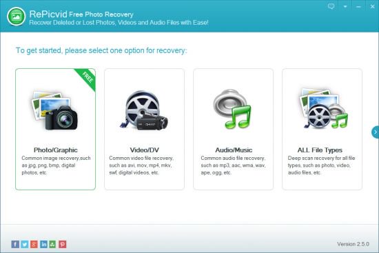 Gihosoft RePicvid Free Photo Recovery 2.5.0. Gihosoft RePicvid Free Photo Recovery 2.5.0.