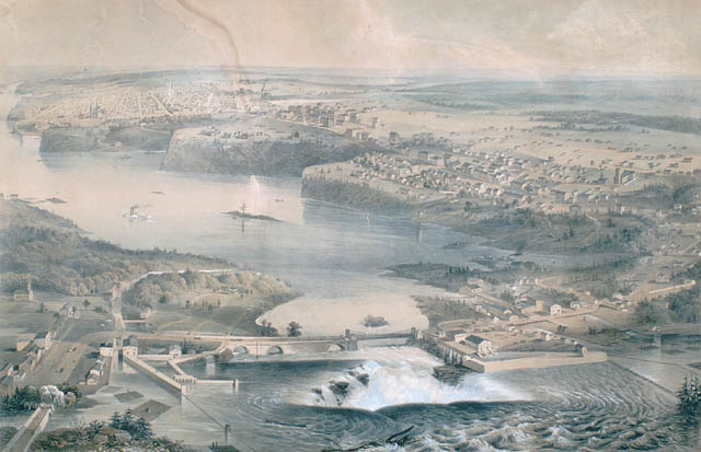 View-of-Parliament-Hill-and-Chaudi-re-Falls-City-of-Ottawa-Canada-West-ca-1859-by-Stent-and-L