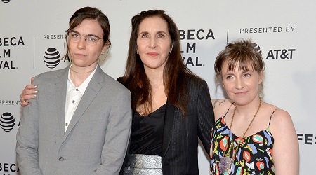 Lena with her mother and sister