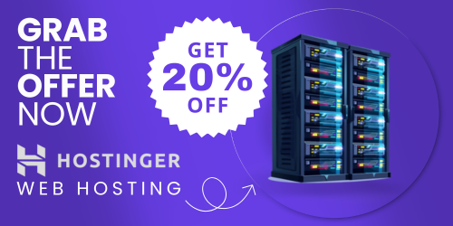 Get 20% off on Hostinger Hosting