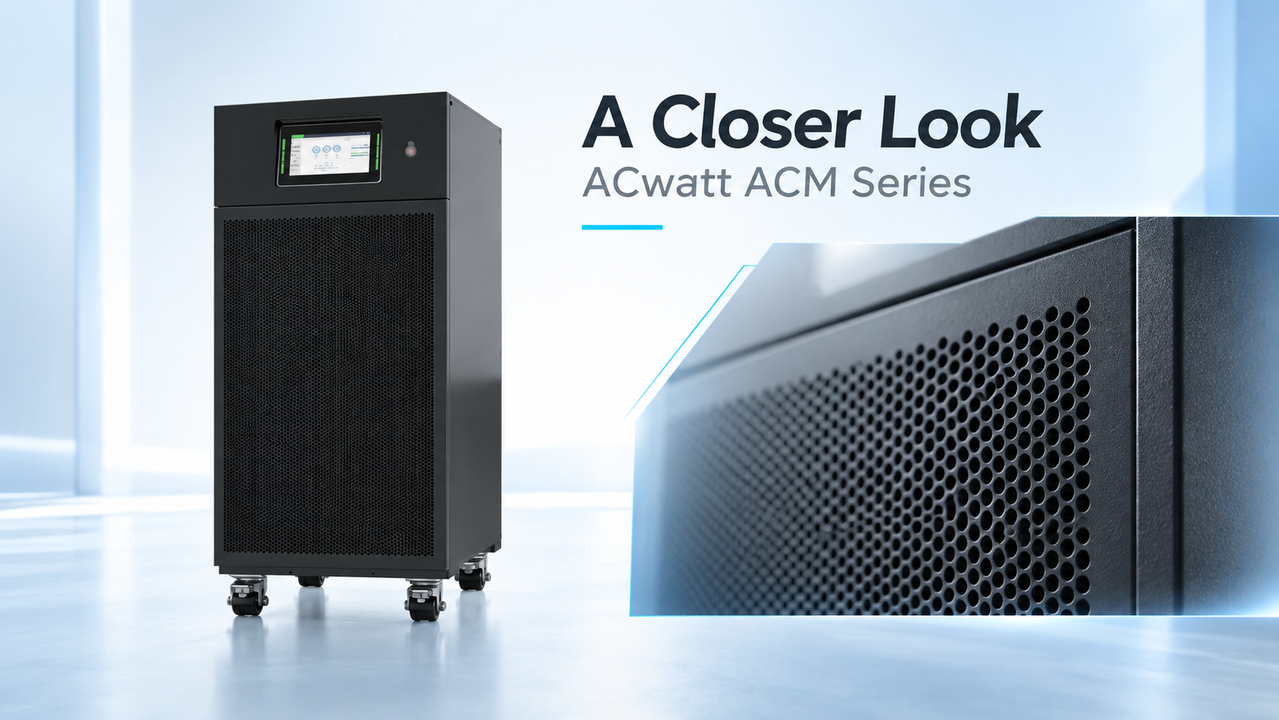 ACwatt ACM Series modular UPS supporting product image
