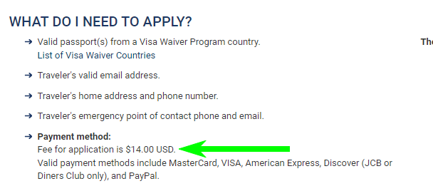 OFFICIAL ESTA APPLICATION=.00 USD. - ESTA USA: Programa de Autorizacion Previa al Viaje - Visados - Forum USA and Canada