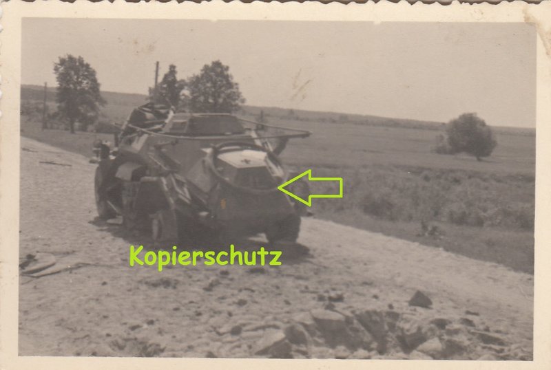 org. Foto 2. WK Wehrmacht Panzer Radpanzer Spähp