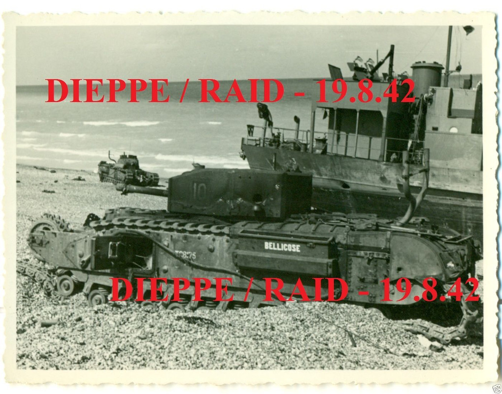 FOTO - LANDUNG DIEPPE (NORMANDIE) - PANZER BELLI